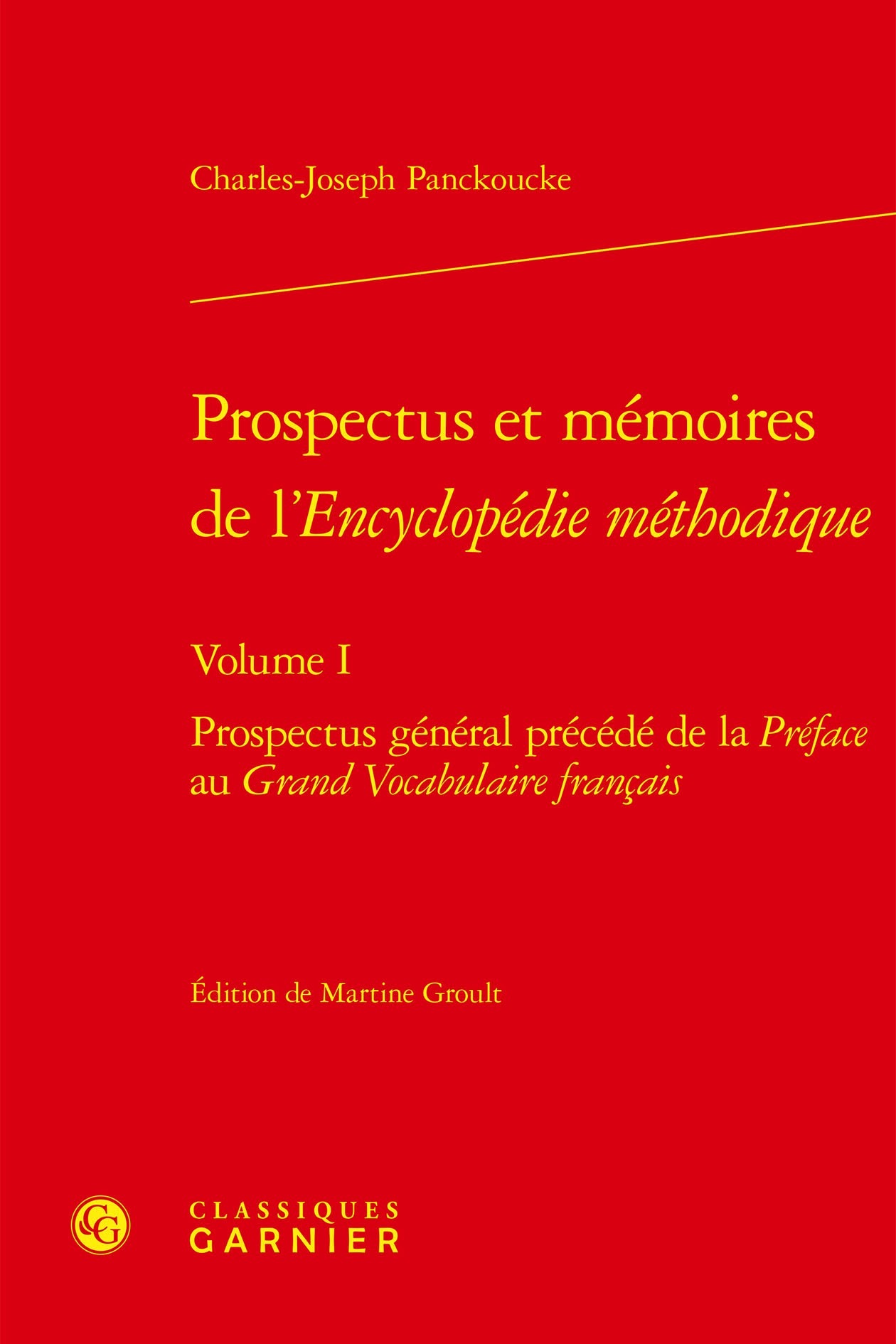 Prospectus et mémoires de l'Encyclopédie méthodique