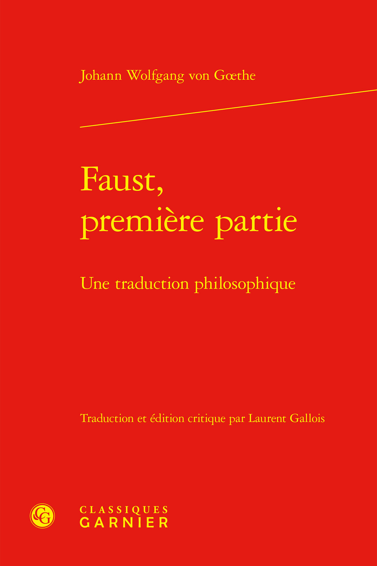 Faust, première partie - une traduction philosophique