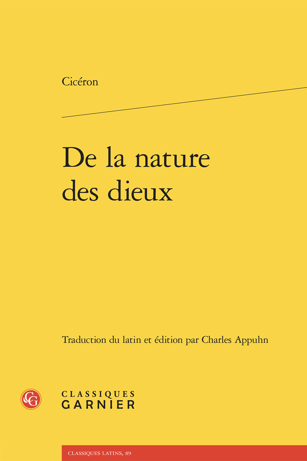 De la nature des dieux