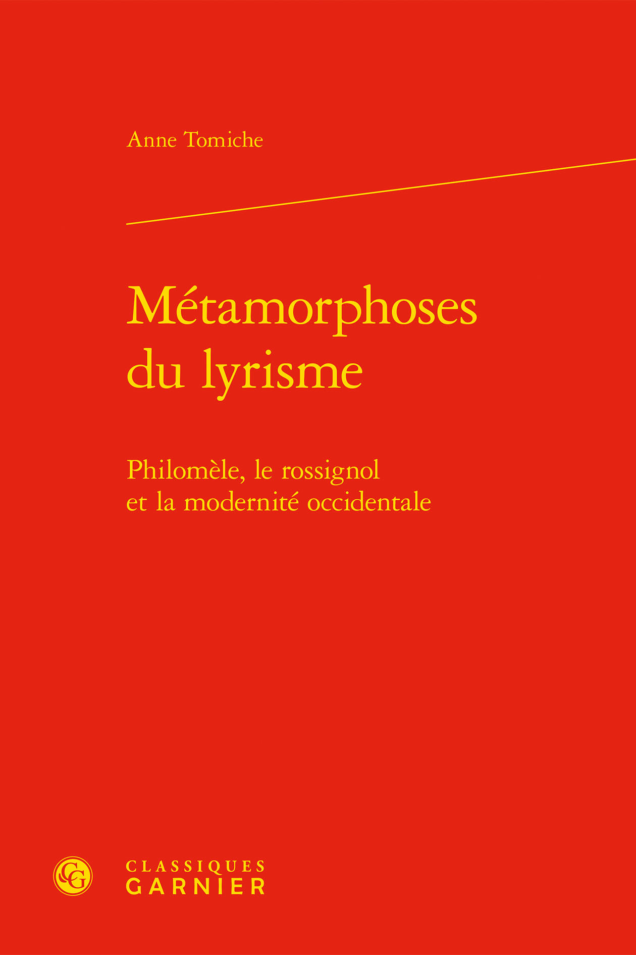 Métamorphoses du lyrisme