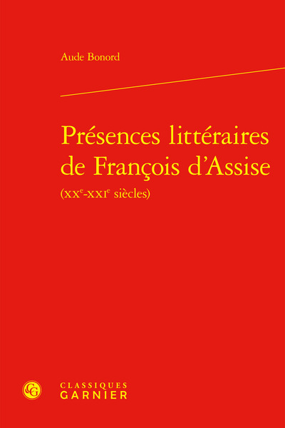 Présences littéraires de François d'Assise