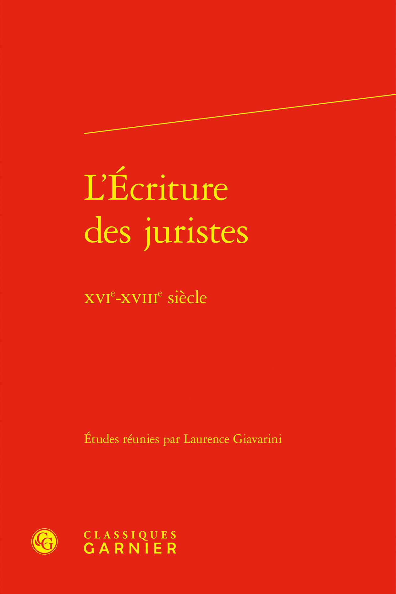 L'Écriture des juristes