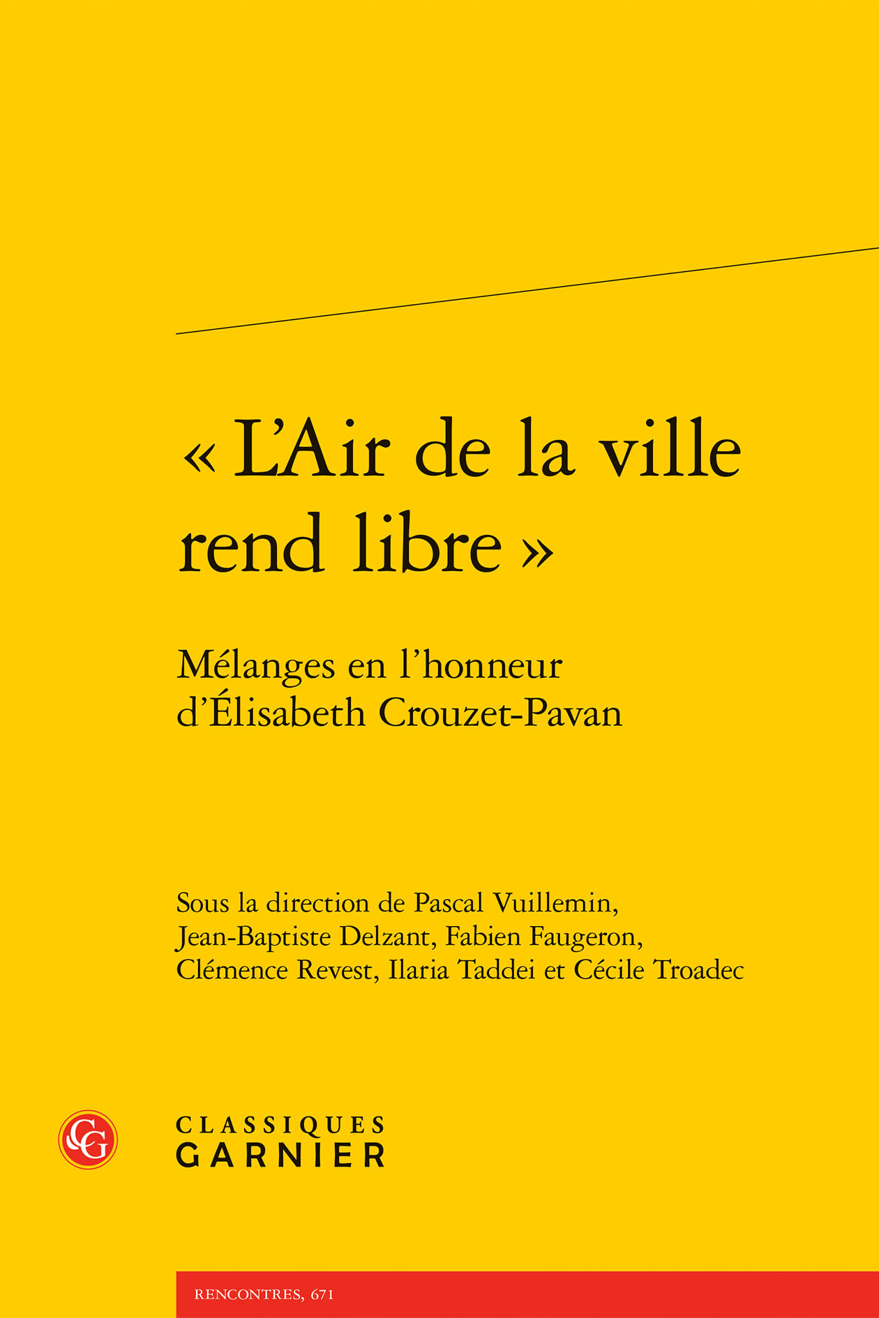 « L'Air de la ville rend libre »