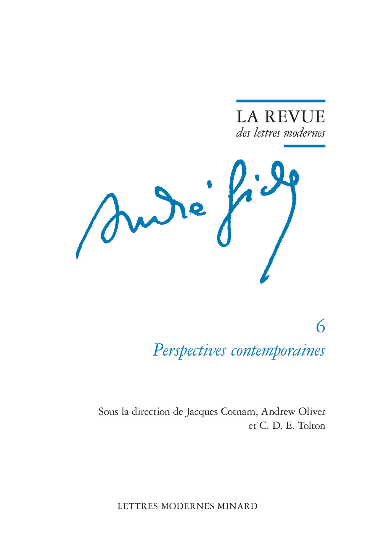 La Revue des lettres modernes