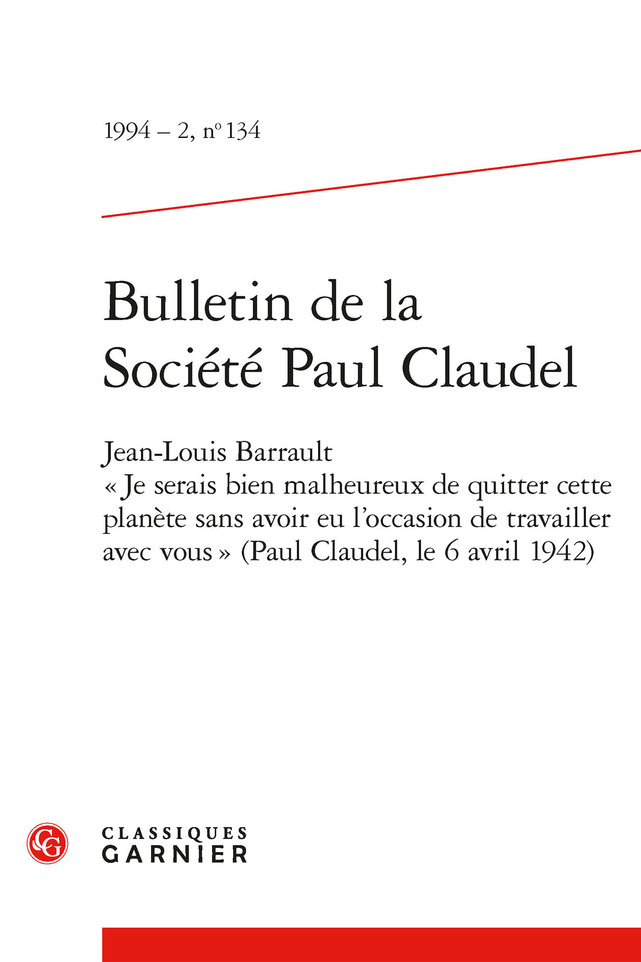 Bulletin de la Société Paul Claudel