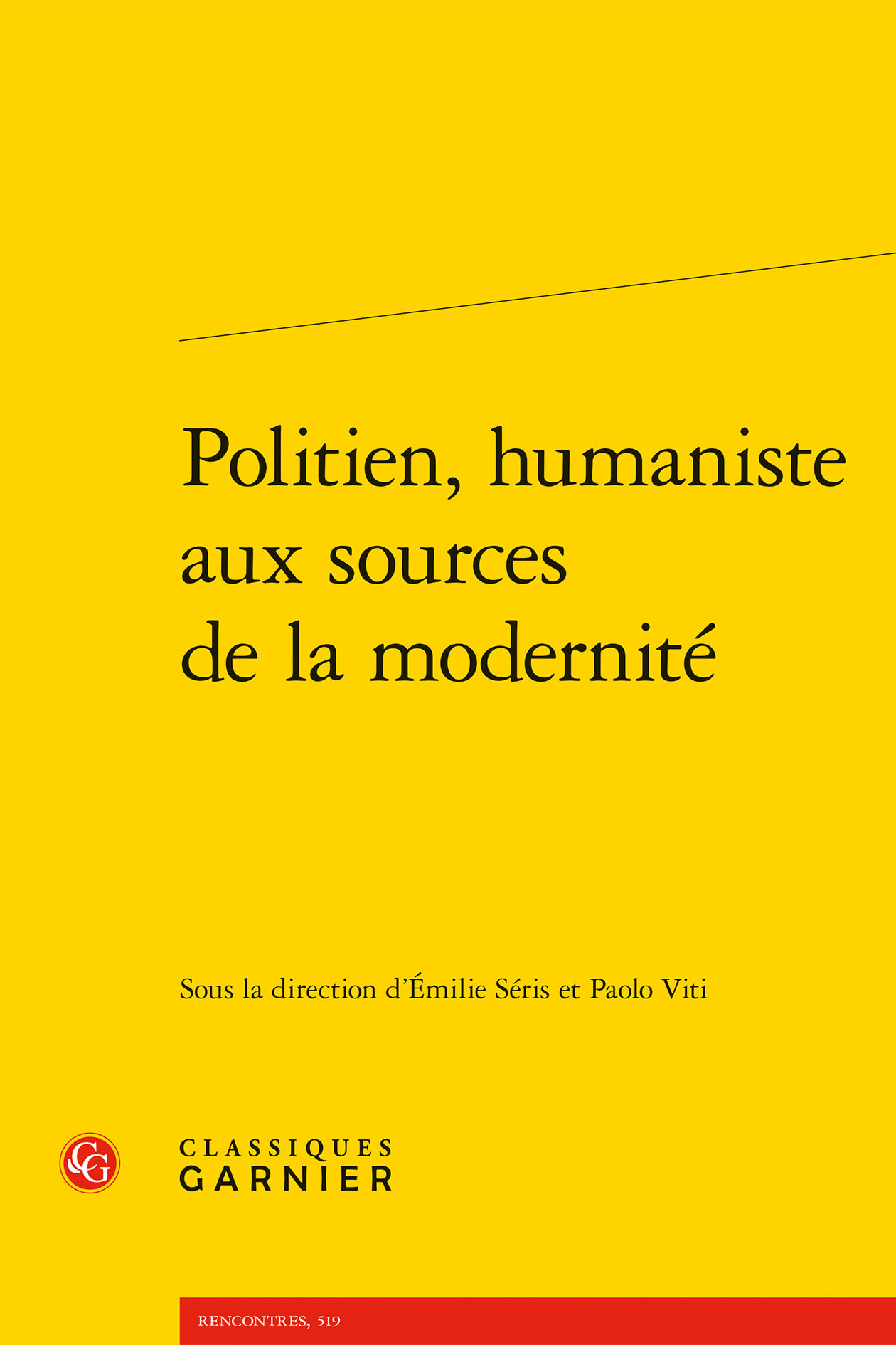 Politien, humaniste aux sources de la modernité