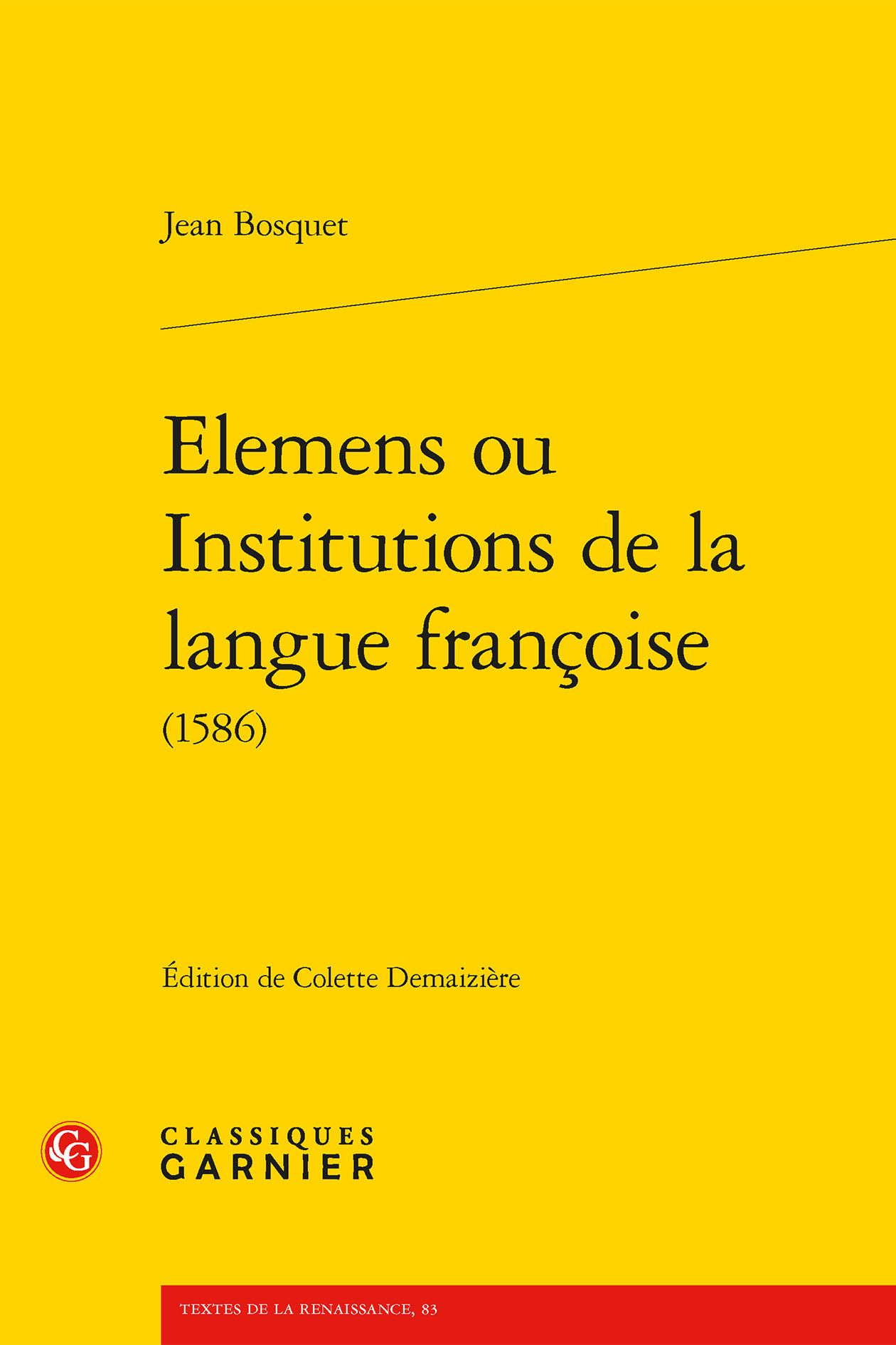 Elemens ou Institutions de la langue françoise