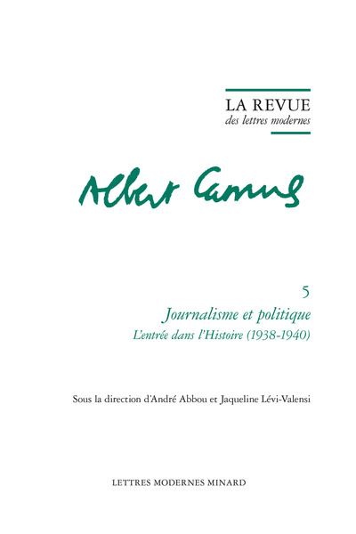La Revue des lettres modernes