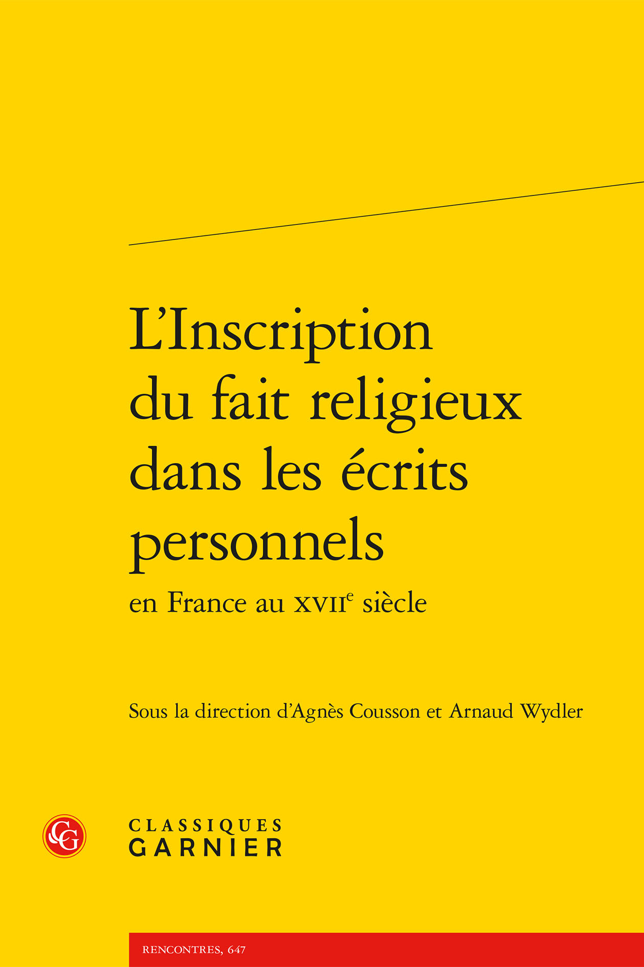 L'Inscription du fait religieux dans les écrits personnels