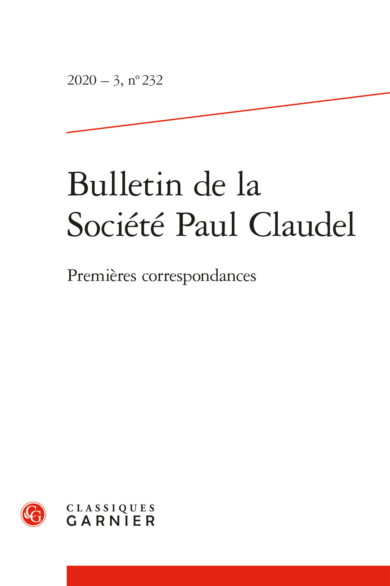 Bulletin de la Société Paul Claudel