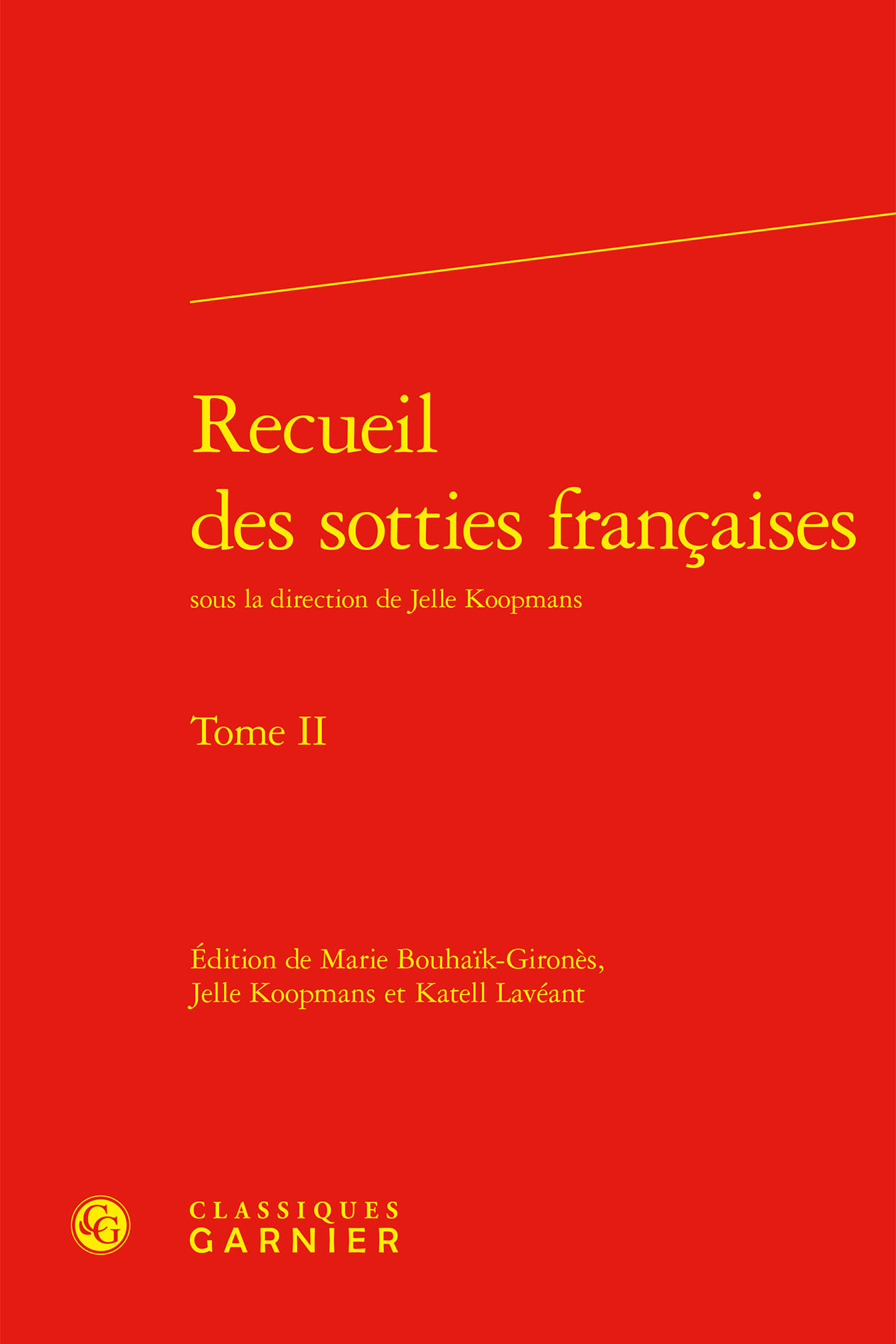Recueil des sotties françaises