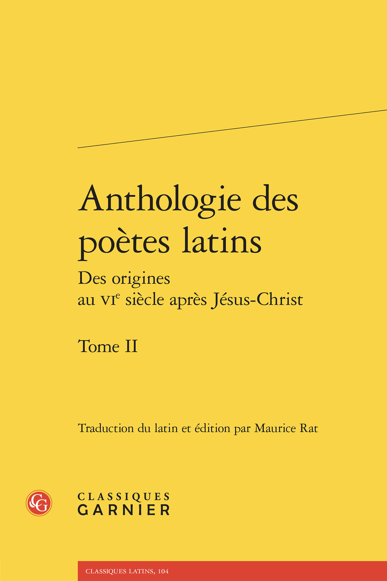 Anthologie des poètes latins