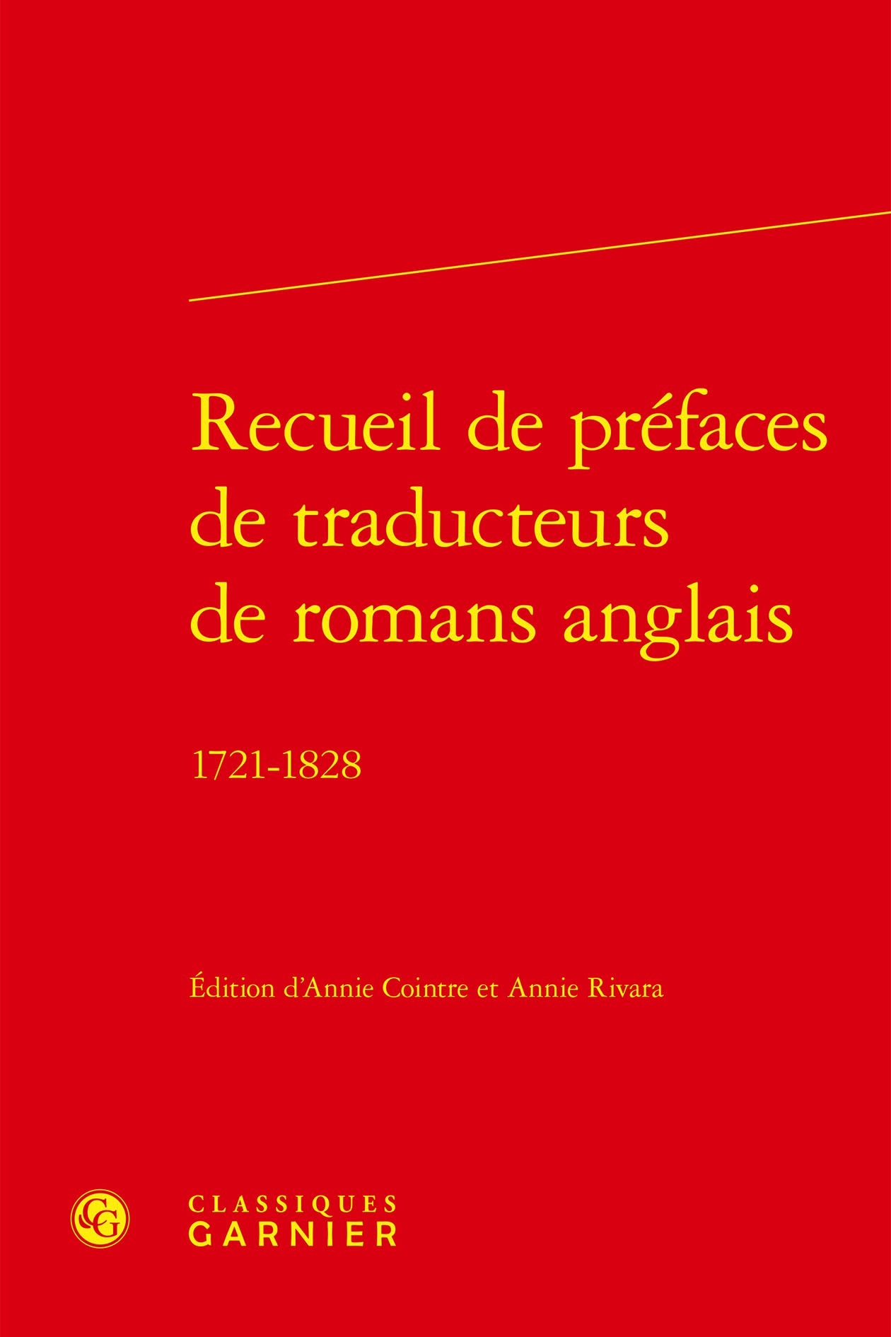 Recueil de préfaces de traducteurs de romans anglais