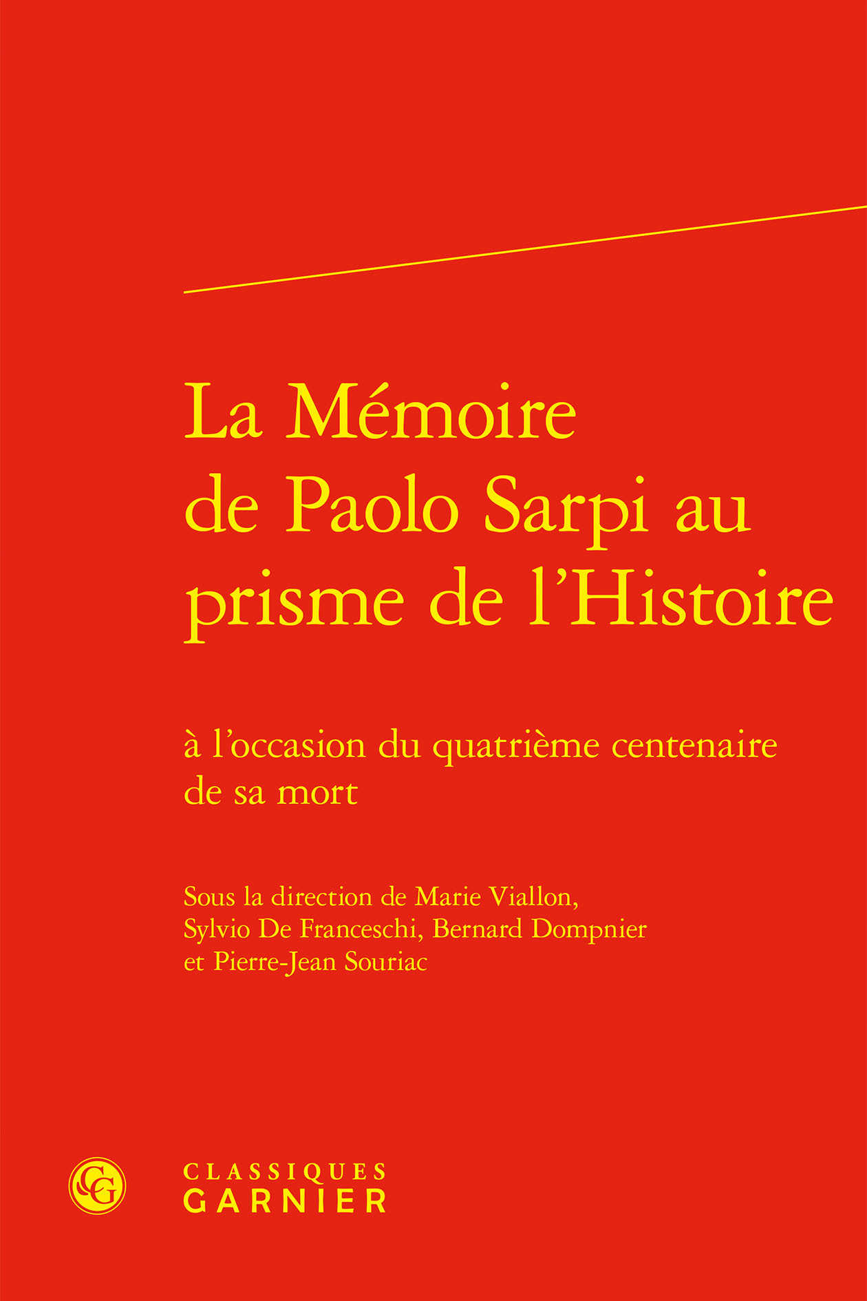 La Mémoire de Paolo Sarpi au prisme de l'Histoire