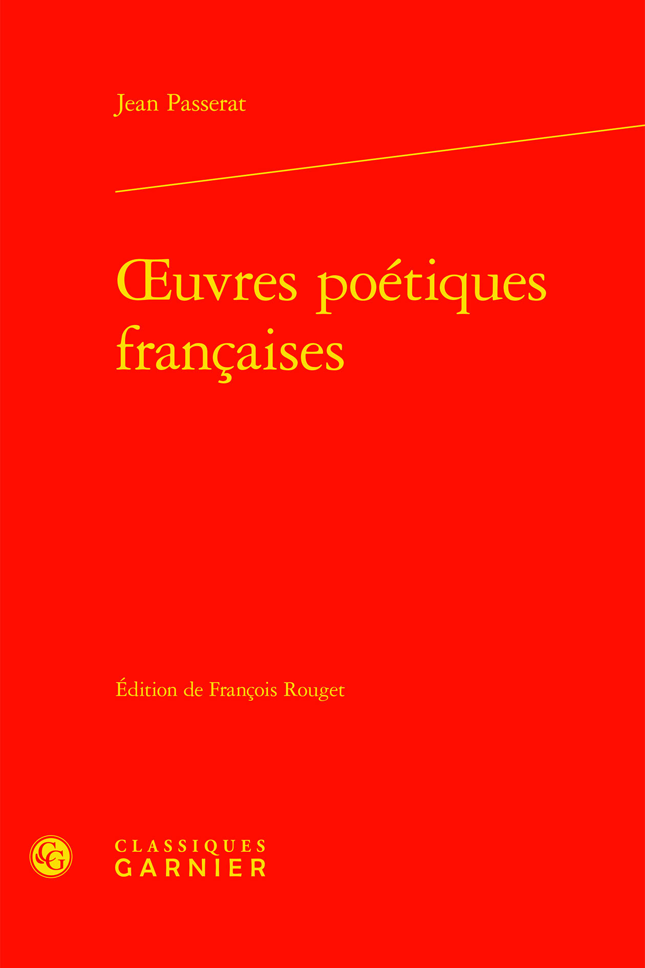 oeuvres poétiques françaises