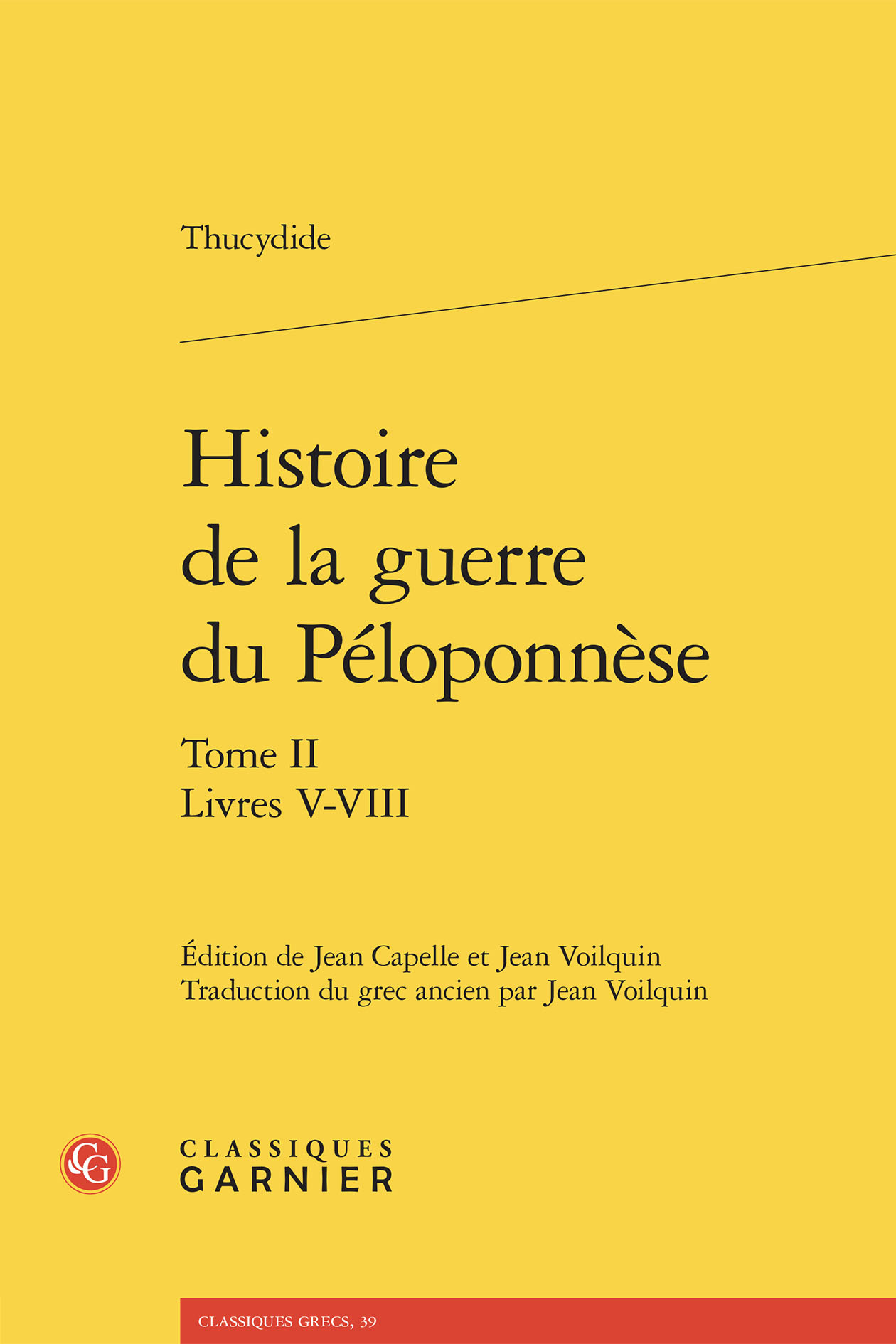 Histoire de la guerre du Péloponnèse