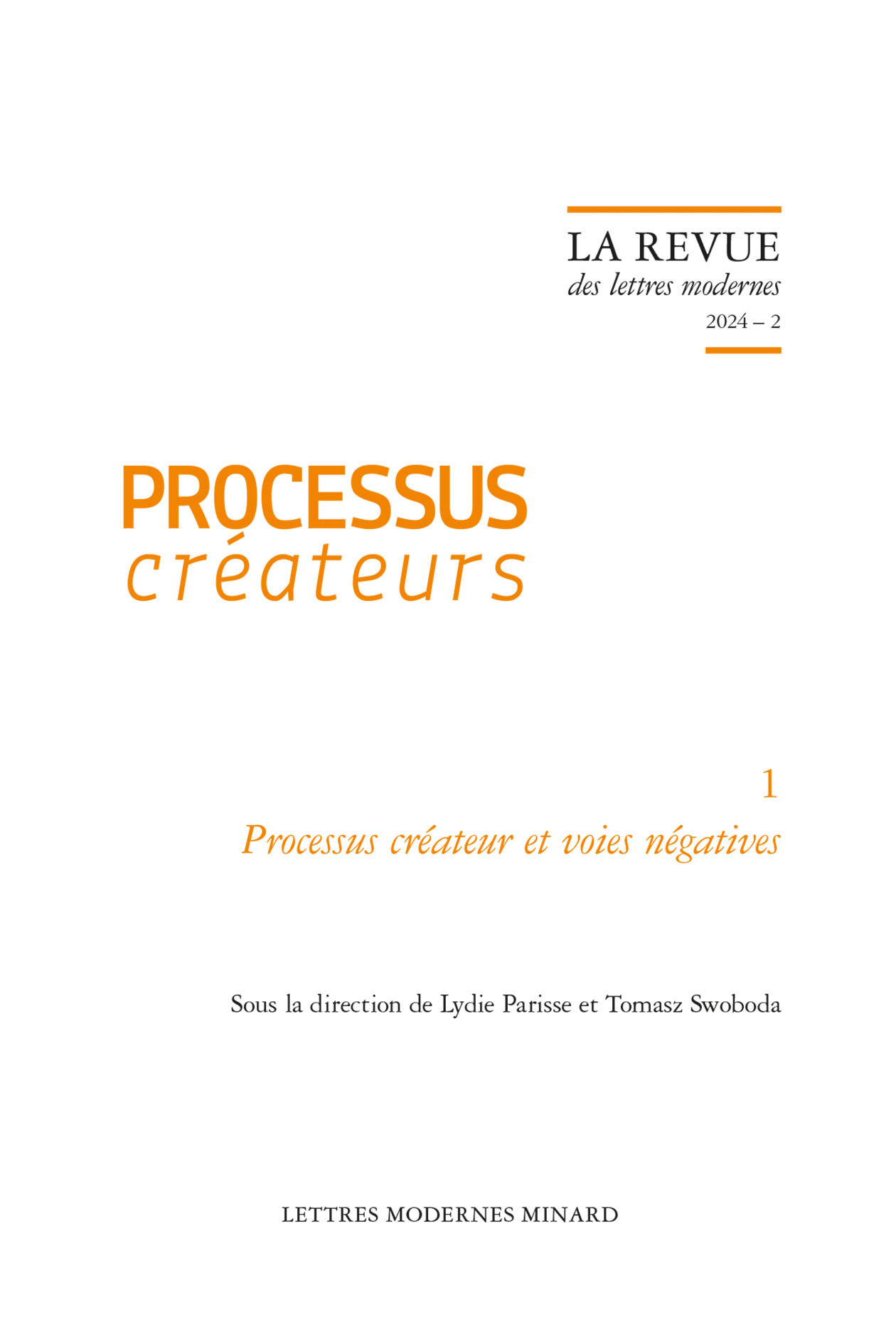 La Revue des lettres modernes