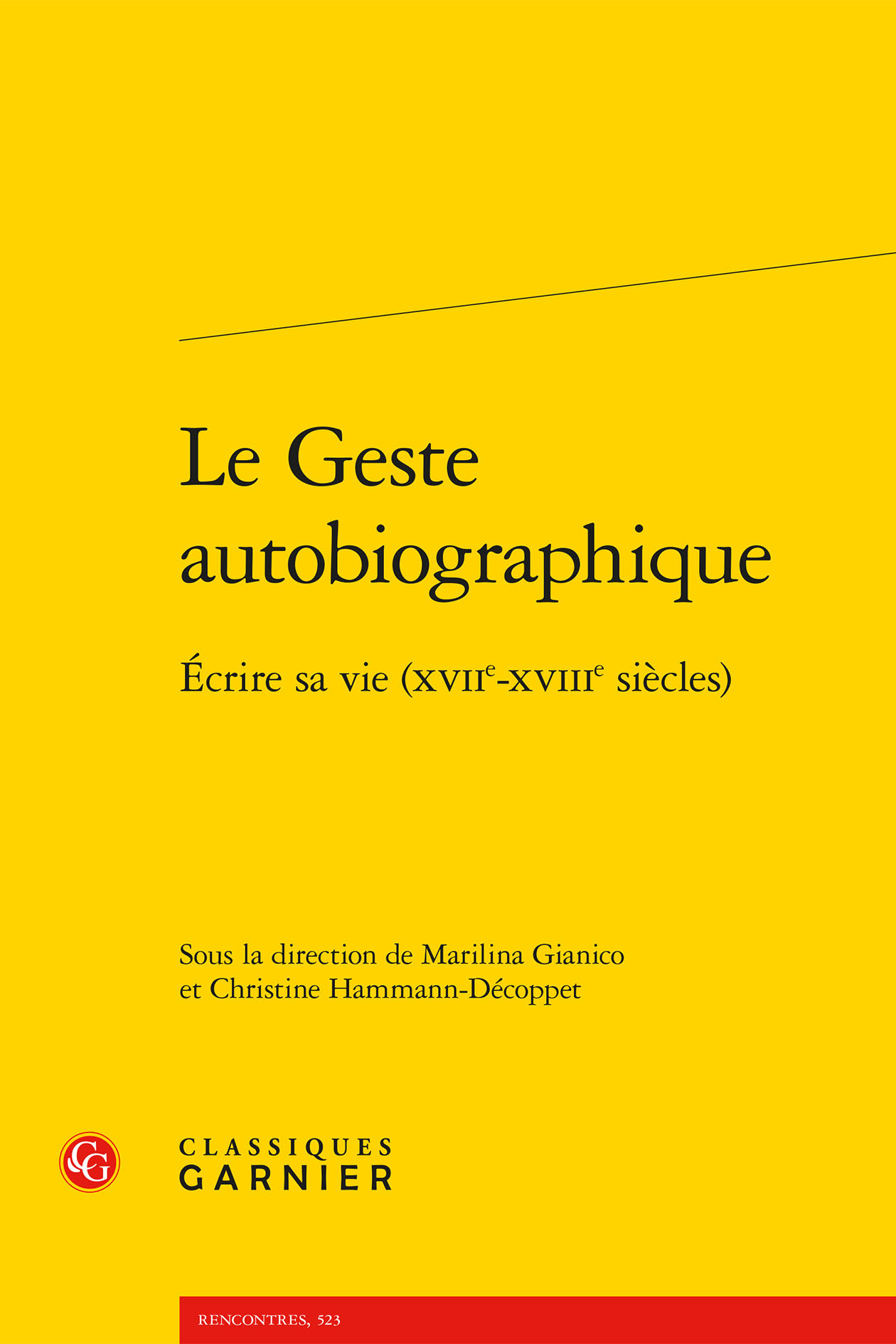 Le Geste autobiographique