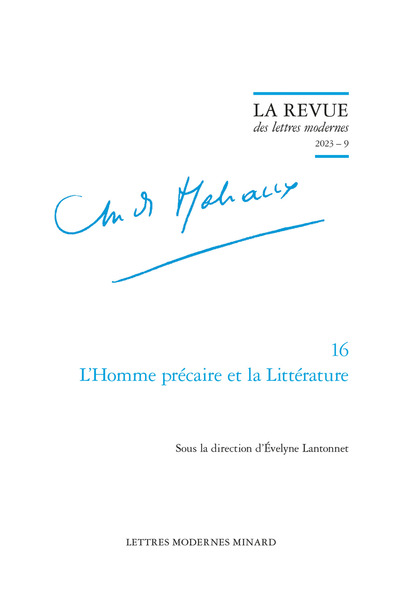 La Revue des lettres modernes