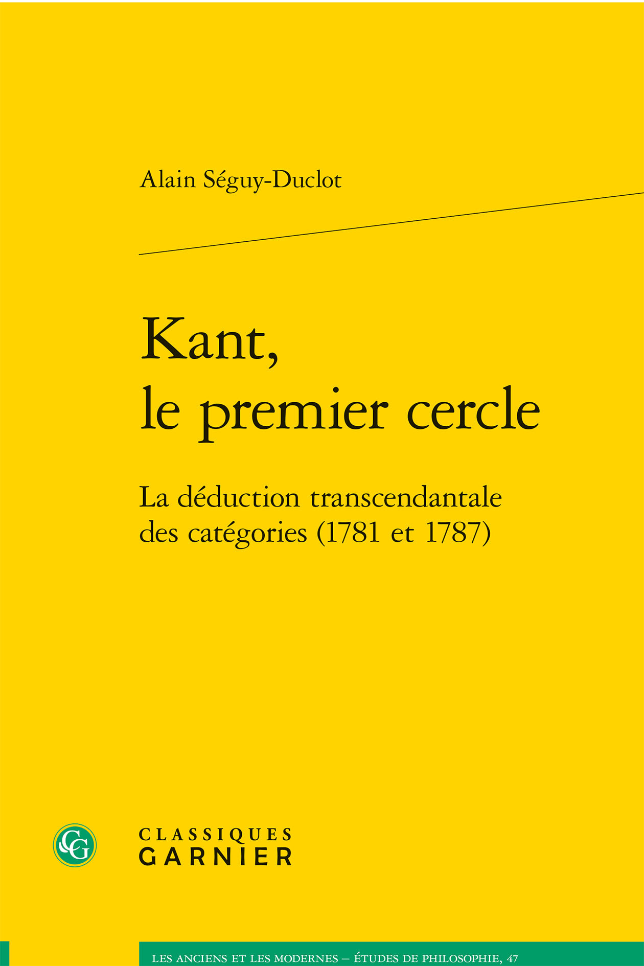 Kant, le premier cercle
