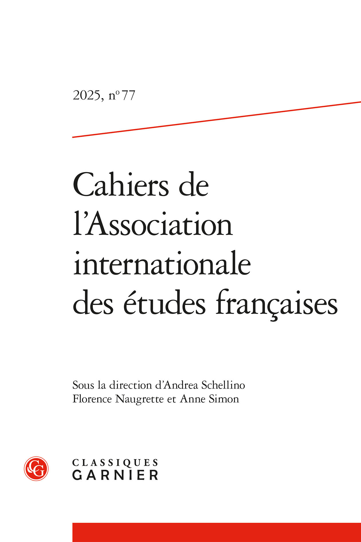 Cahiers de l'Association internationale des études françaises
