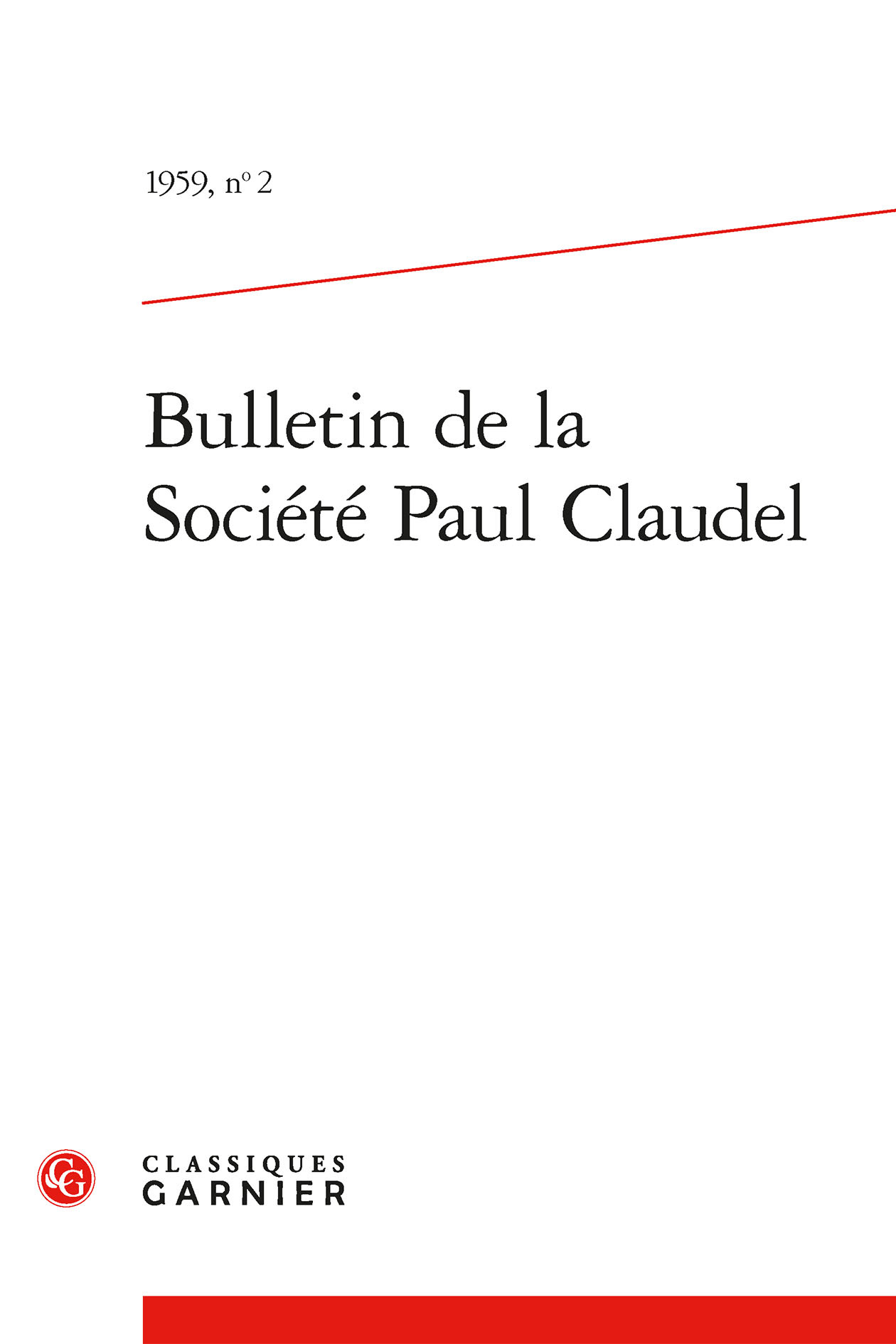 Bulletin de la Société Paul Claudel