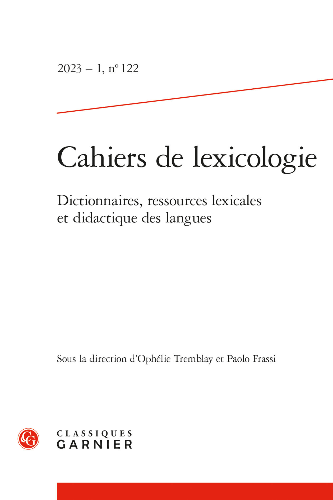 Cahiers de lexicologie