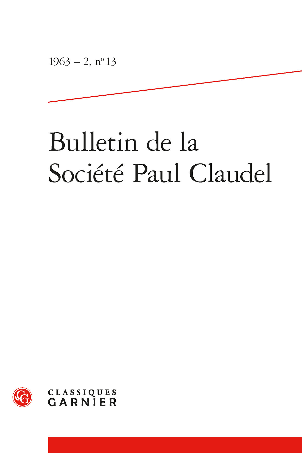 Bulletin de la Société Paul Claudel