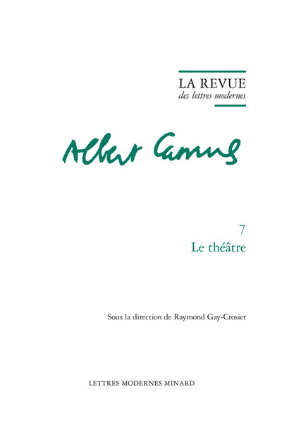 La Revue des lettres modernes