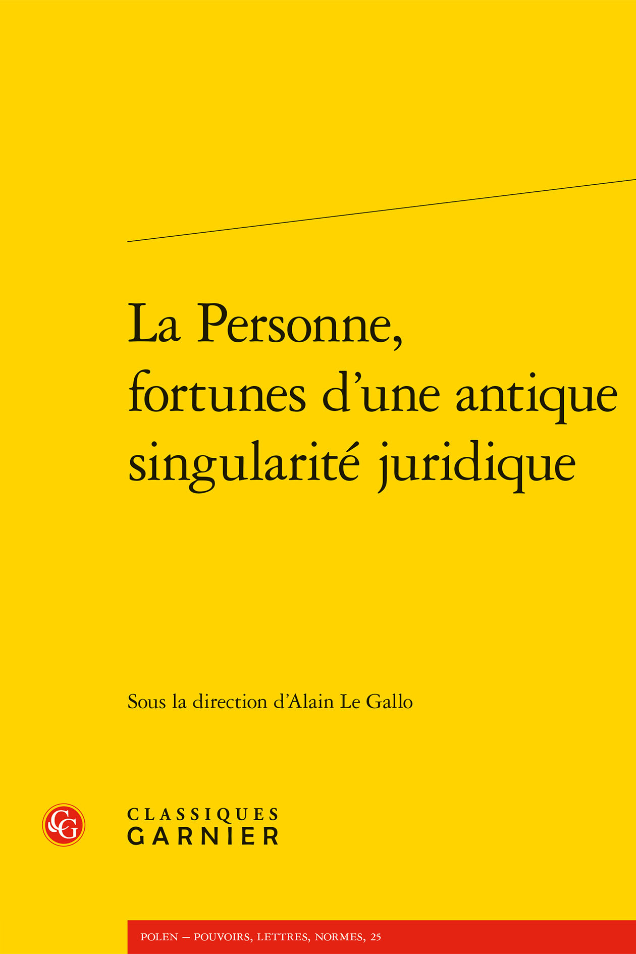 La Personne, fortunes d'une antique singularité juridique