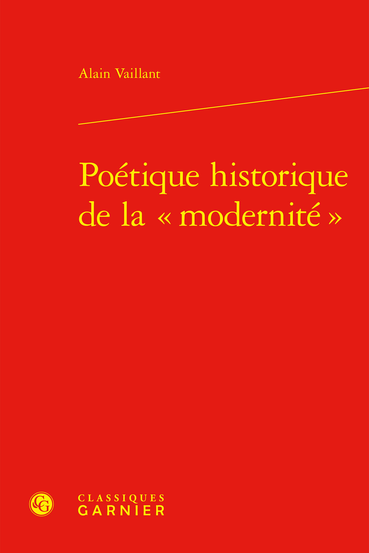 Poétique historique de la « modernité »