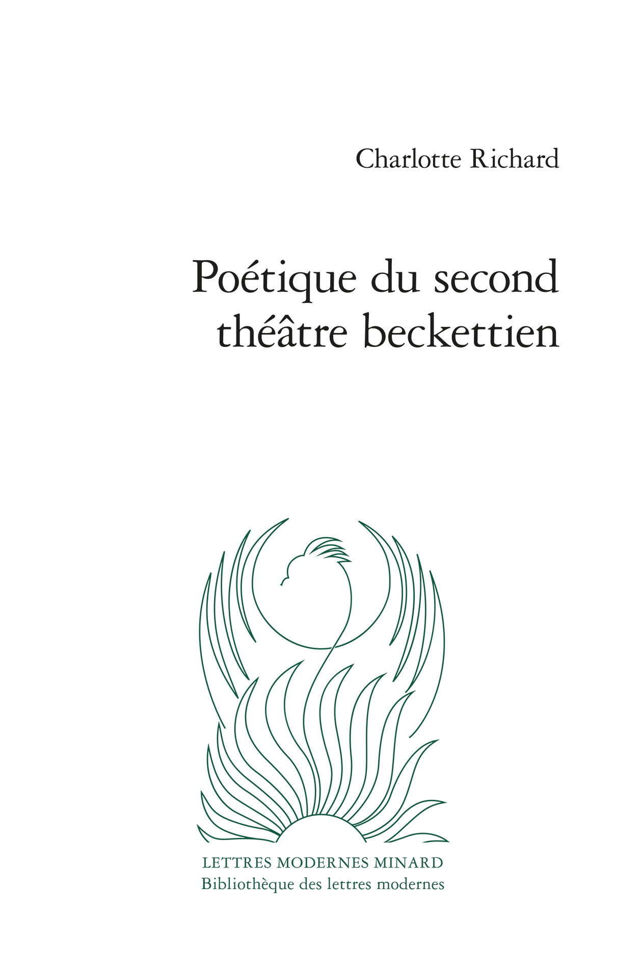 Poétique du second théâtre beckettien