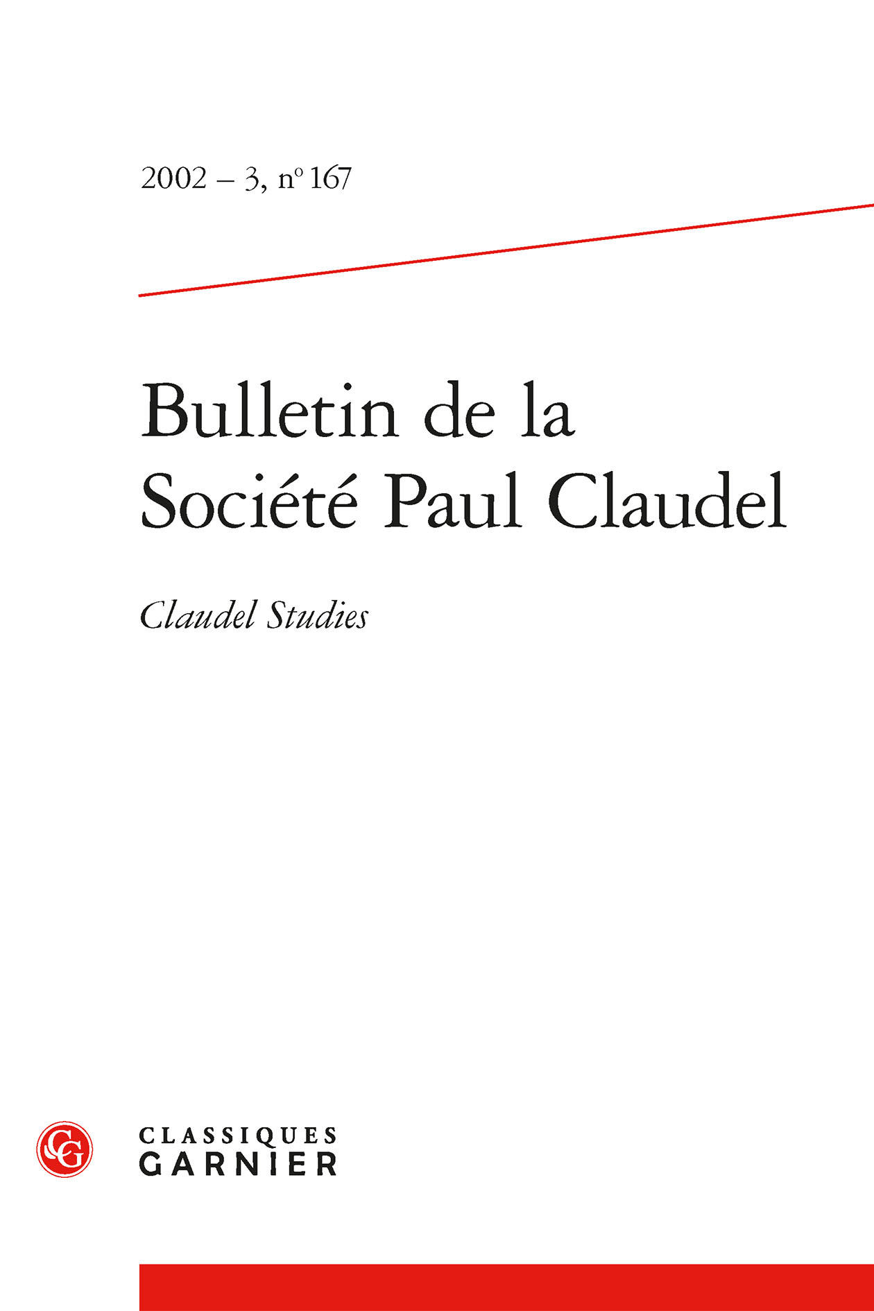 Bulletin de la Société Paul Claudel