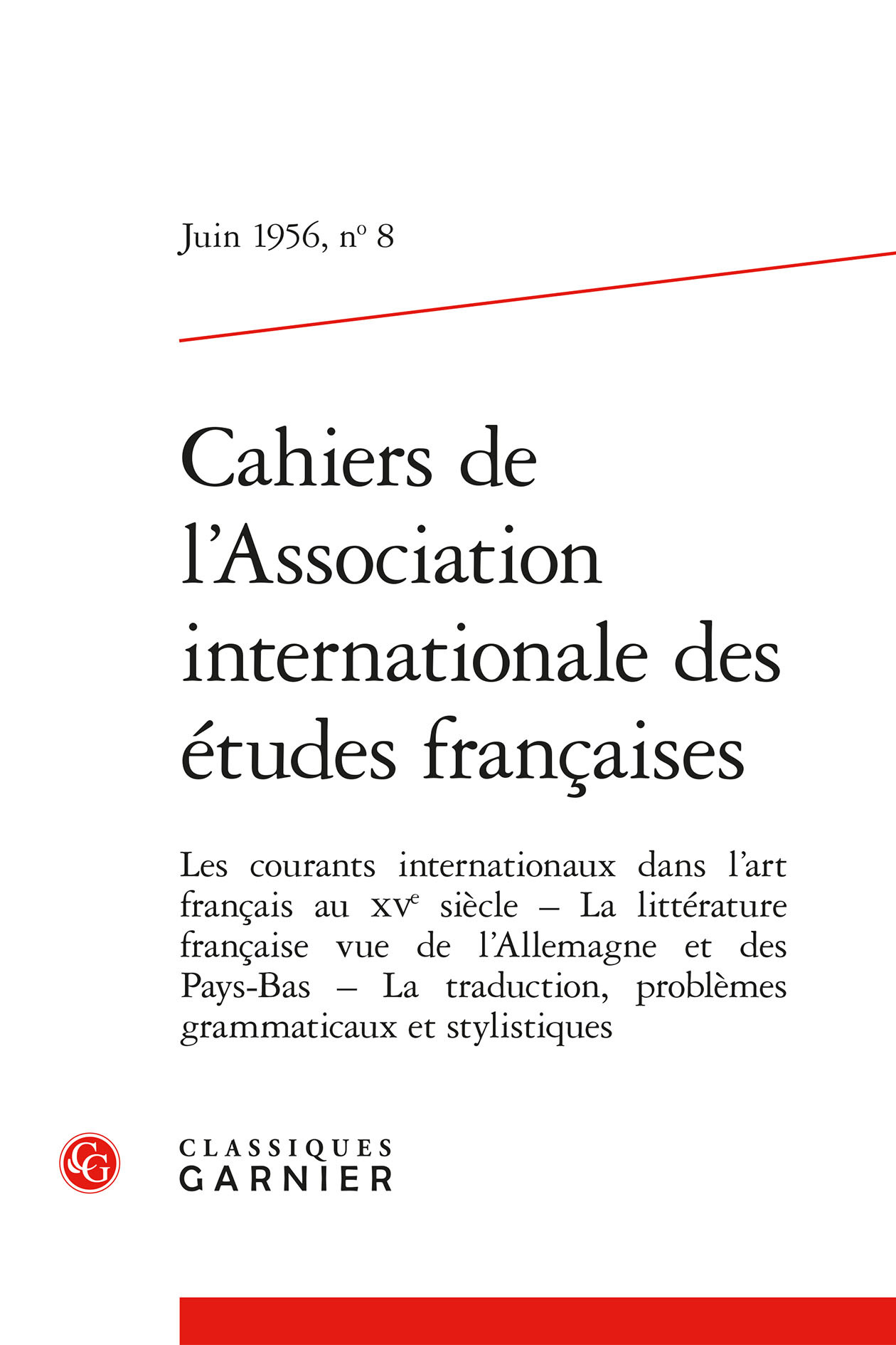 Cahiers de l'Association internationale des études françaises