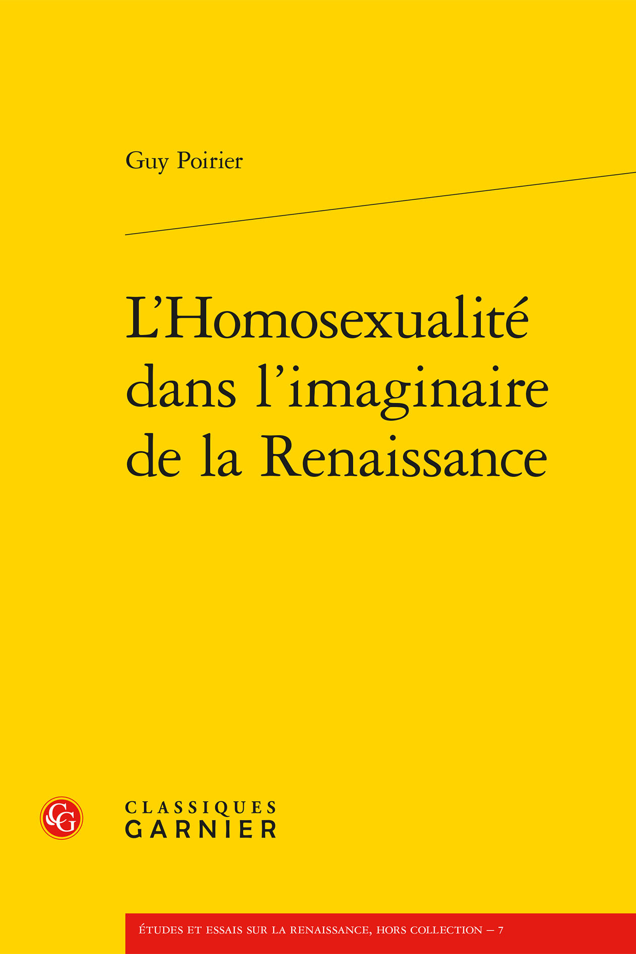 L'Homosexualité dans l'imaginaire de la Renaissance