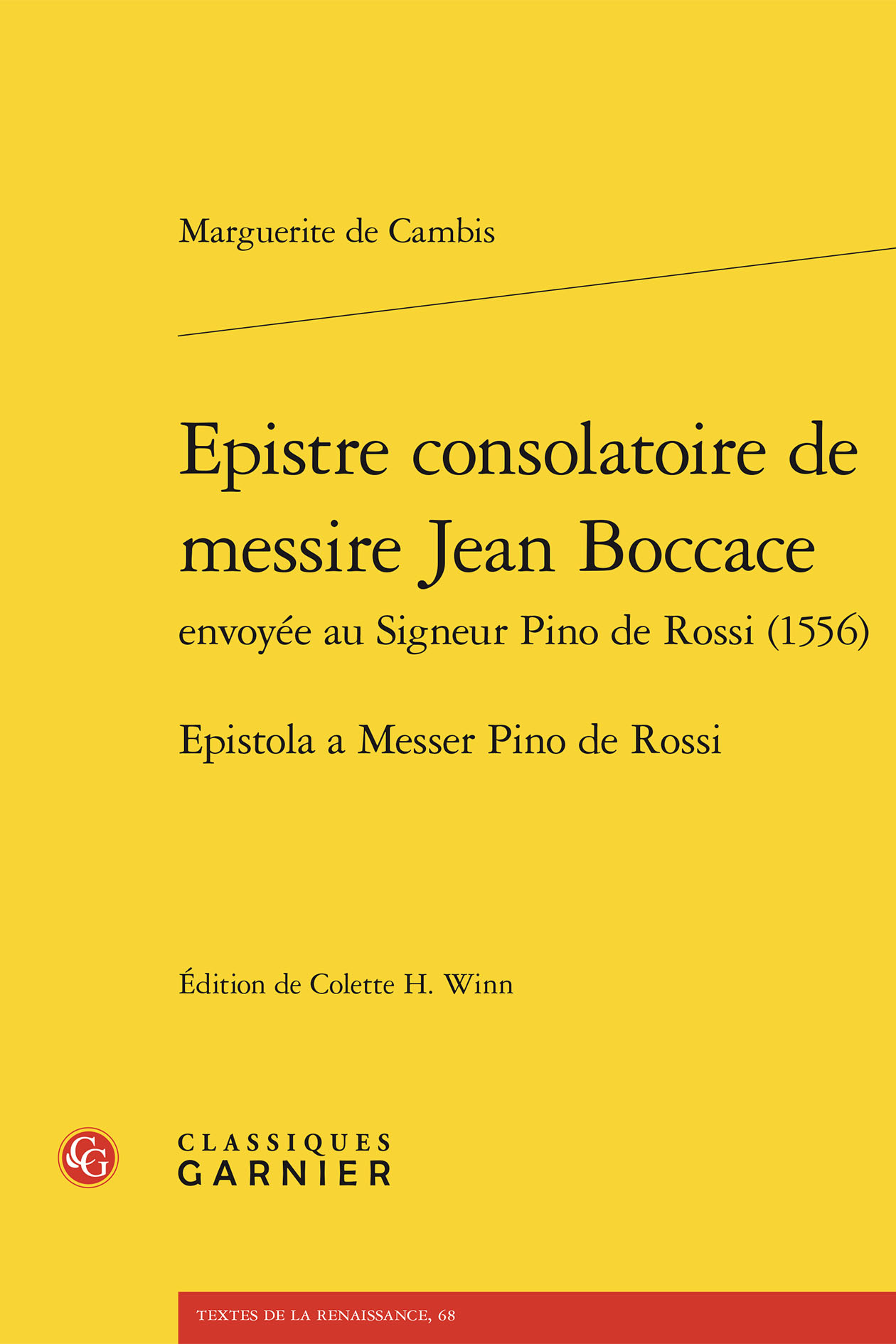 Epistre consolatoire de messire Jean Boccace