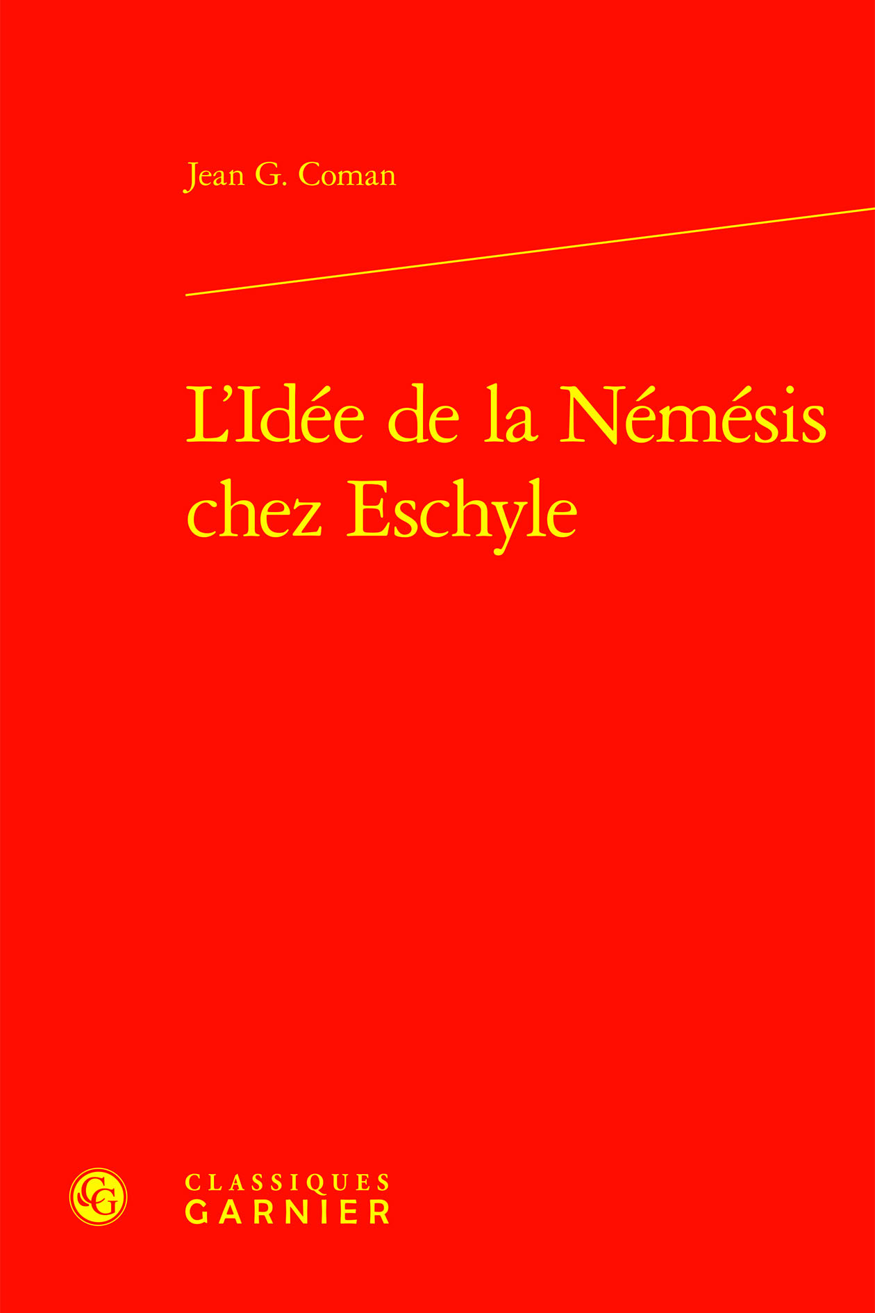 L'Idée de la Némésis chez Eschyle