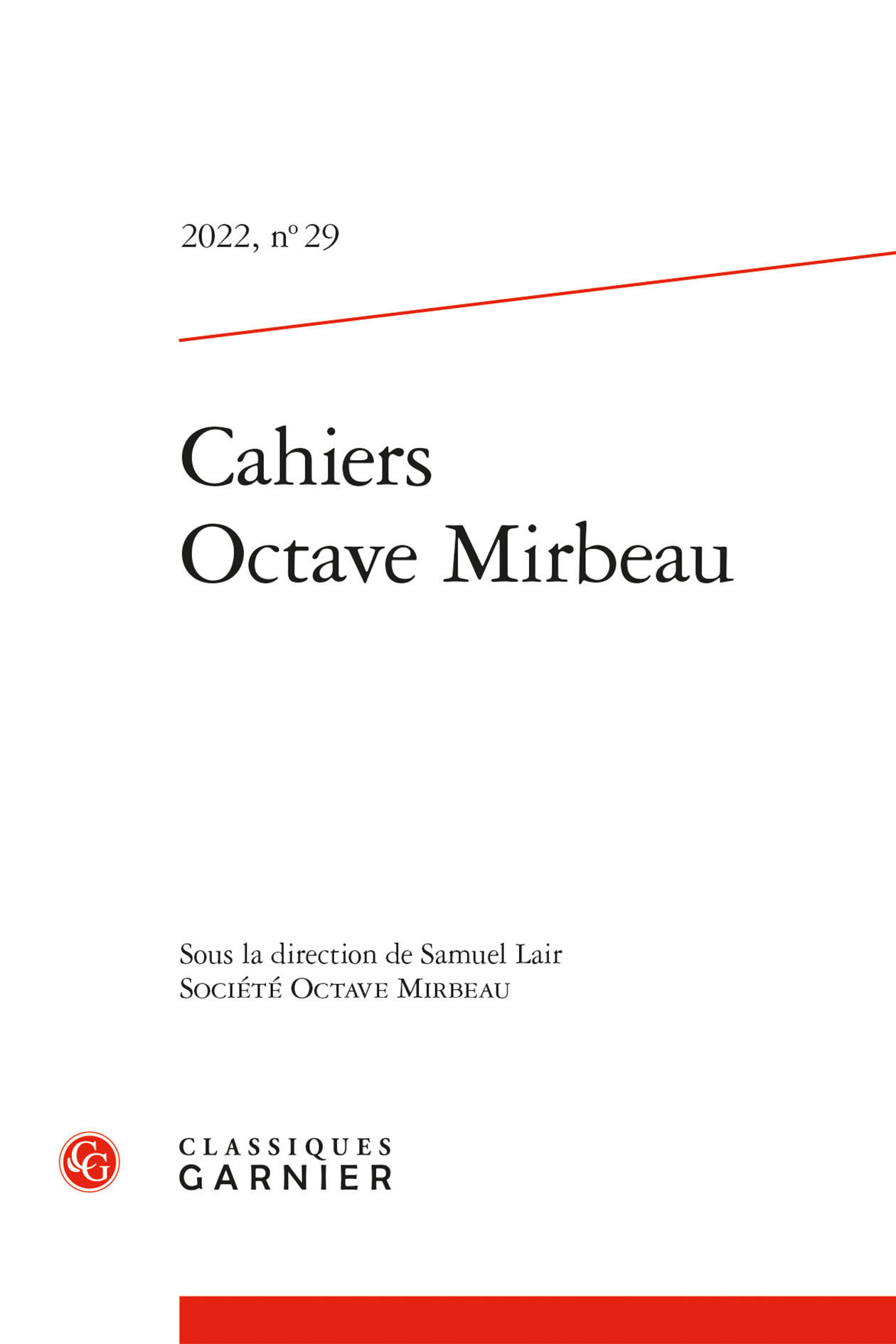 Cahiers Octave Mirbeau