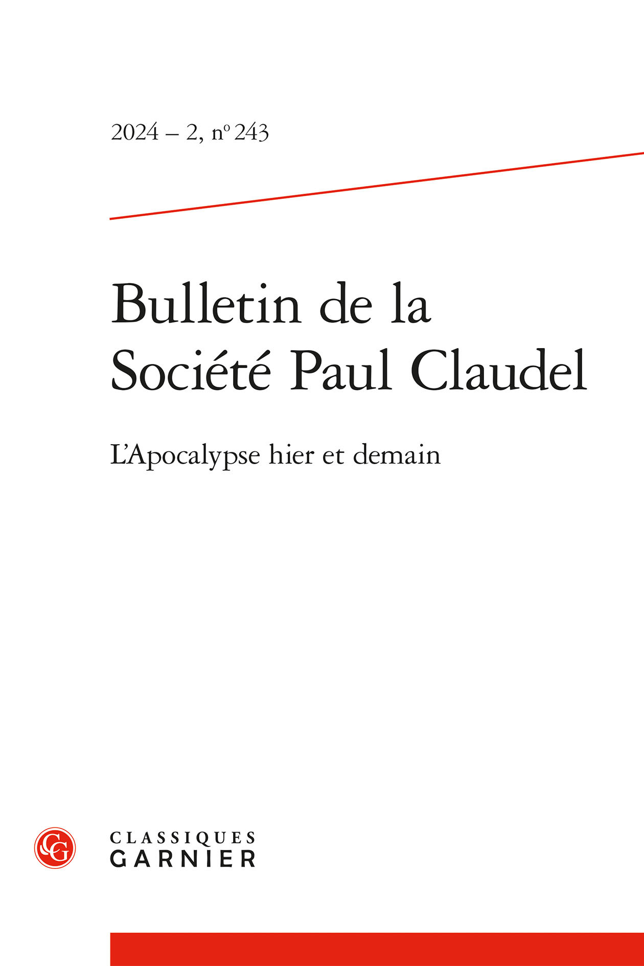 Bulletin de la Société Paul Claudel