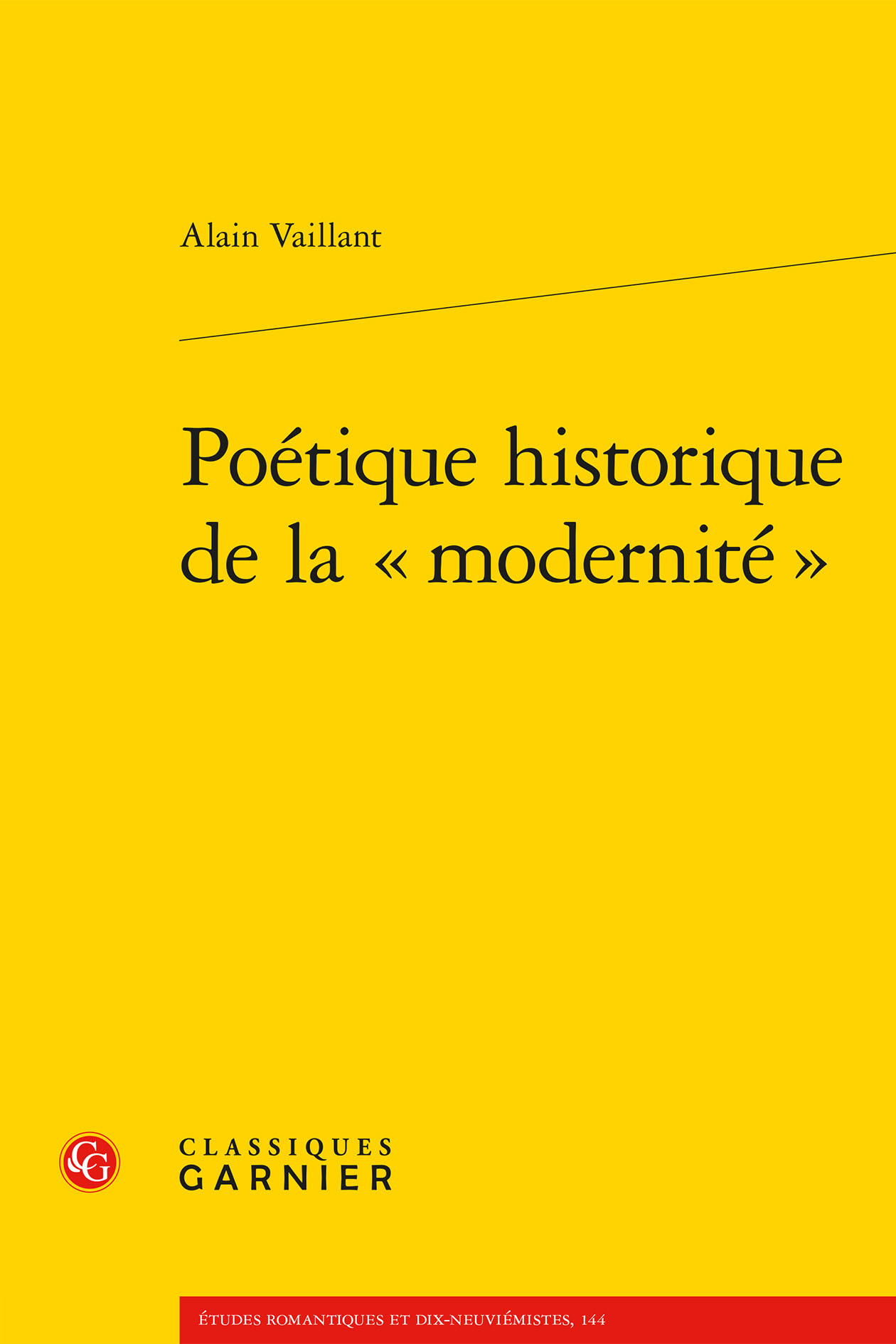 Poétique historique de la « modernité »