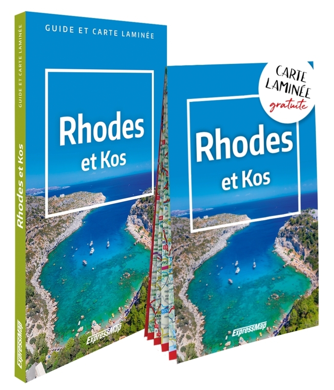 Rhodes et Kos (guide et carte laminée)