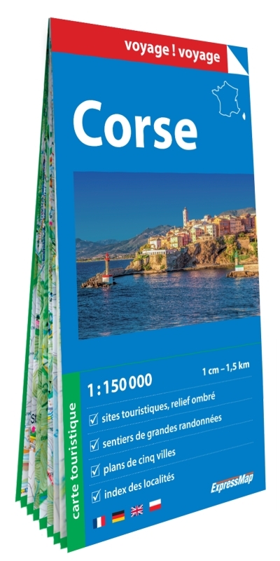 Corse 1/150.000 (carte grand format en papier)