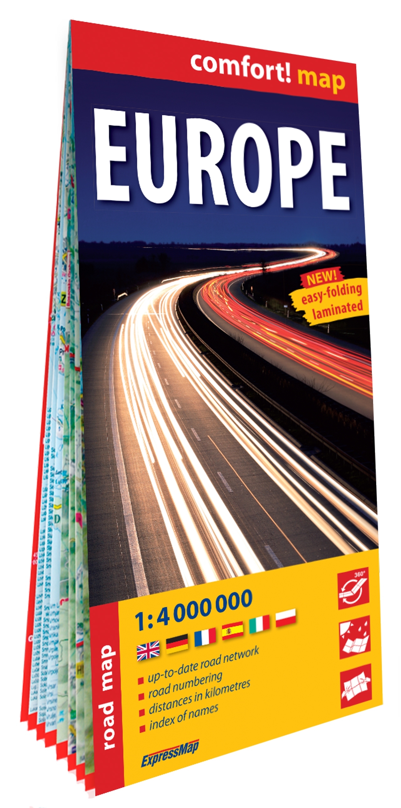 Europe 1/4.000.000 (carte grand format laminée)