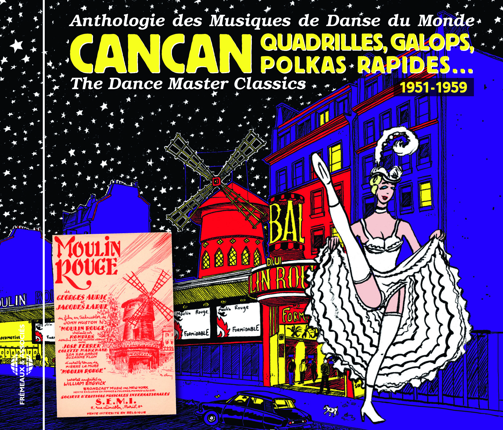 CANCAN, QUADRILLES, GALOPS, POLKAS RAPIDES  1951-1959