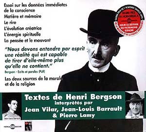 BERGSON LU PAR JEAN VILAR JEAN LOUIS BARRAULT ET PIERRE LAMY EN 1971