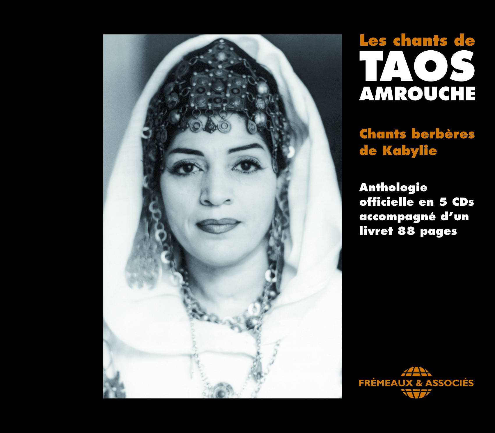 LES CHANTS DE TAOS AMROUCHE SUR CD AUDIO CHANTS BERBERES DE KABYLIE COFFRET 5 CD
