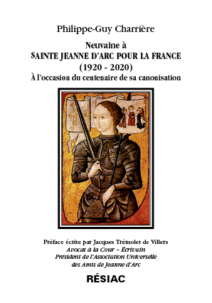 Neuvaine à Sainte Jeanne d'Arc pour la France