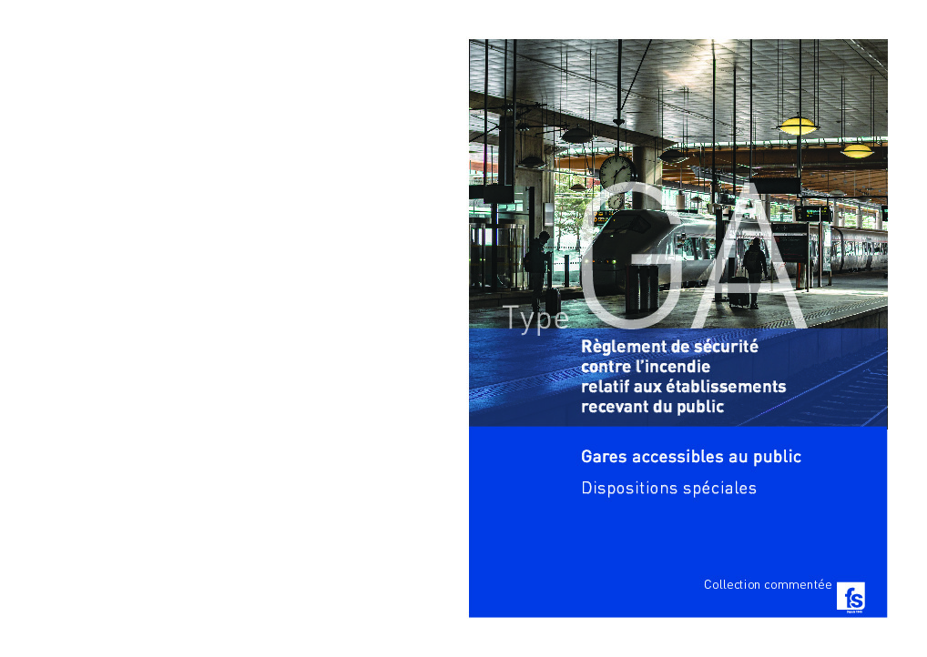 Règlement de sécurité Type GA