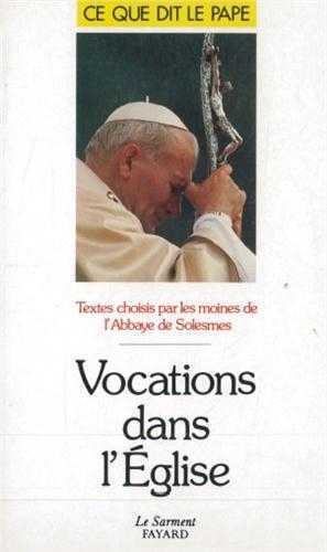 Vocations dans l'Eglise