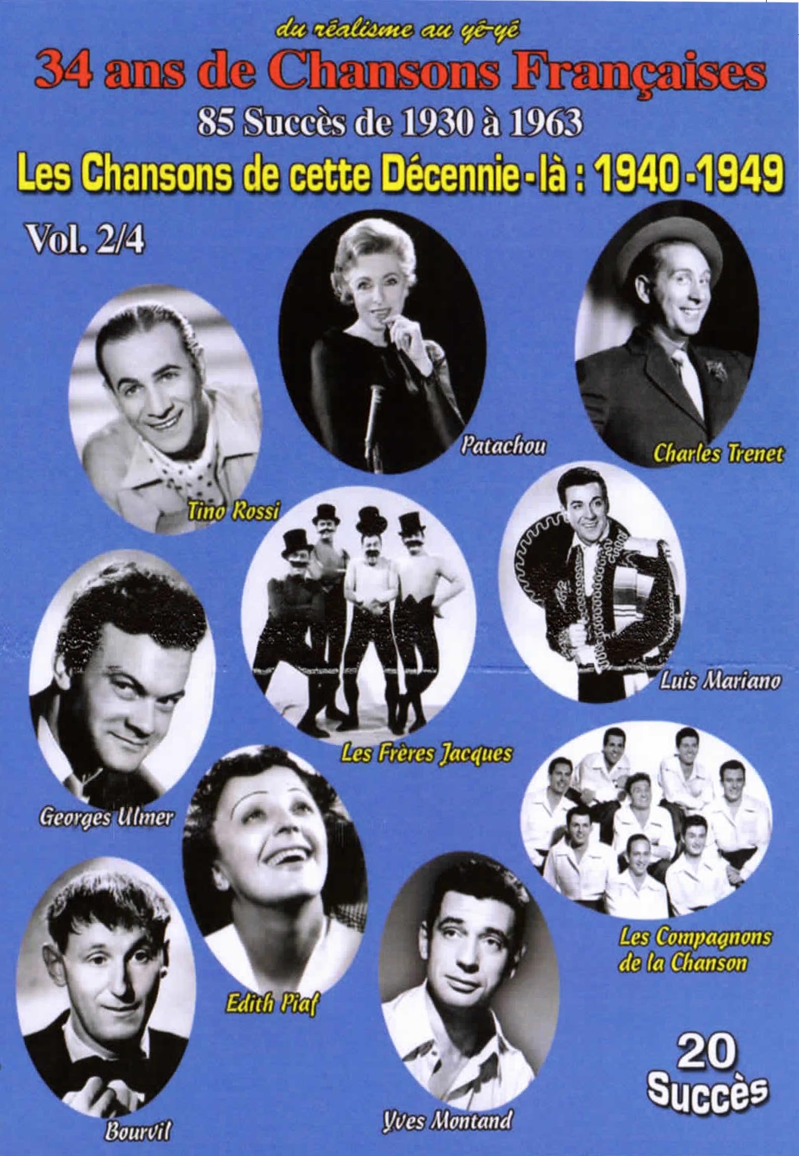 CHANSONS DE CETTE DECENNIE LA 1940-1949 V2 - DVD
